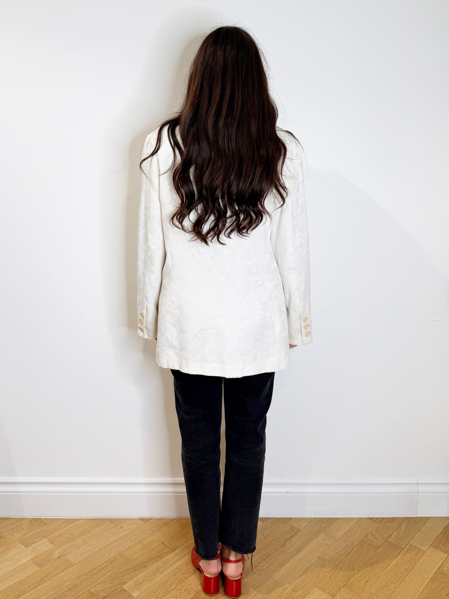 Blazer lungo in broccato