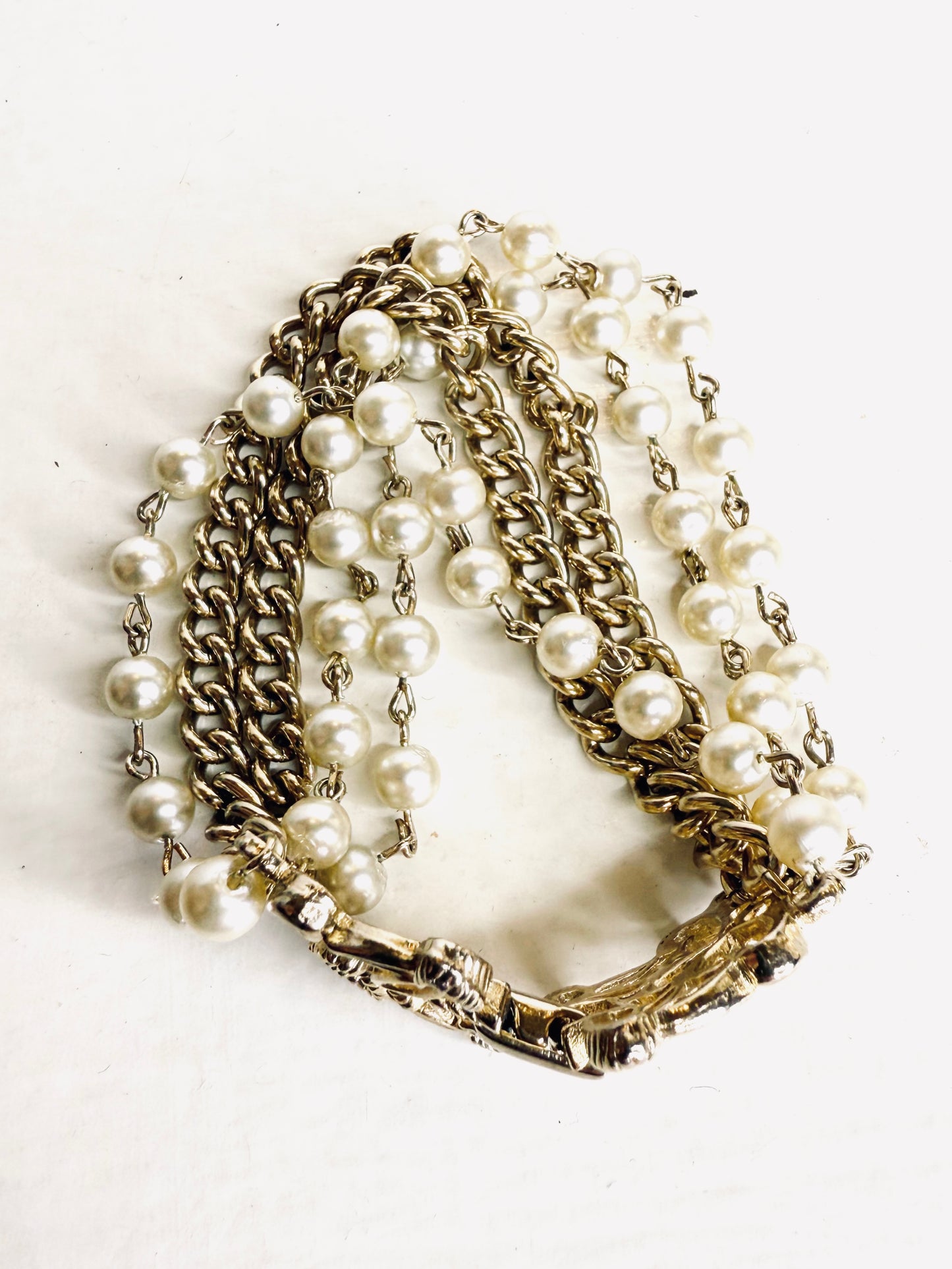 Bracciale Vintage catene e perle