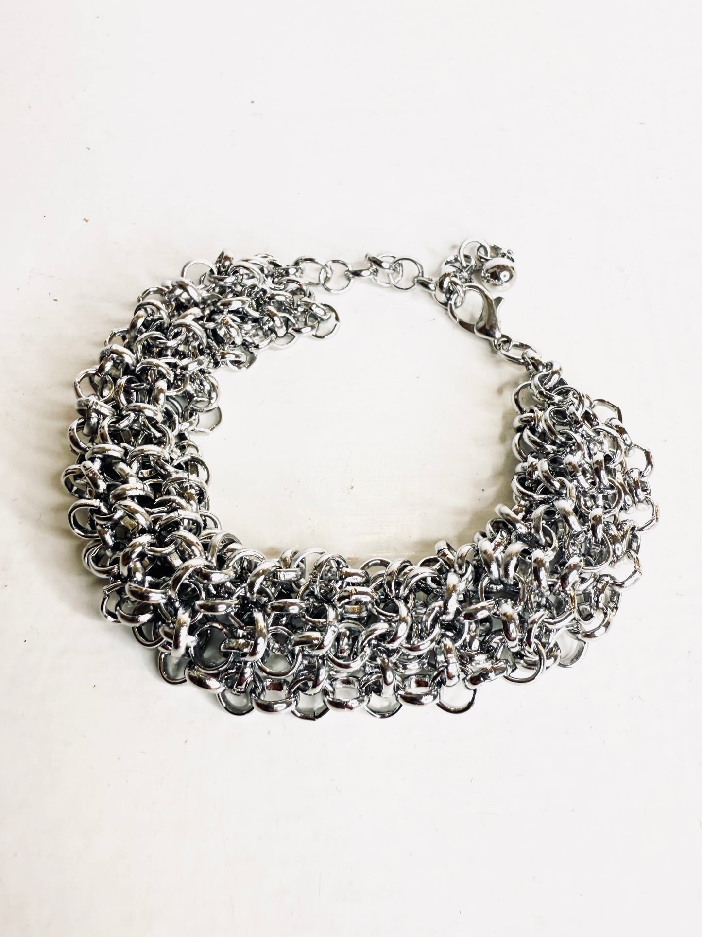 Bracciale in maglia silver