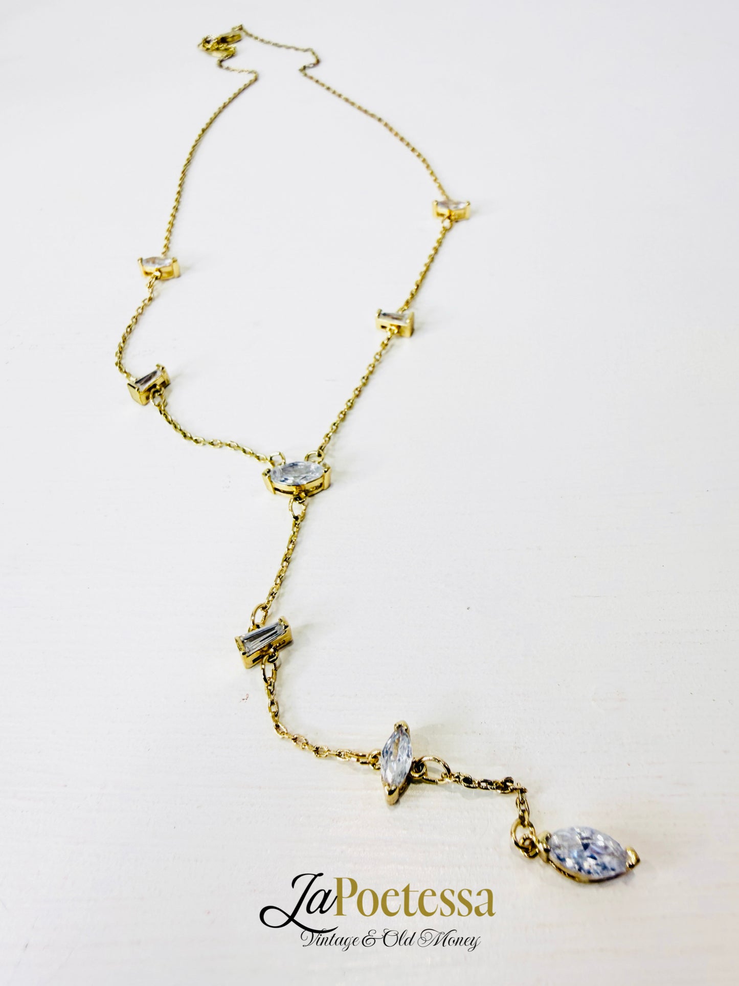 Collana vintage con strass