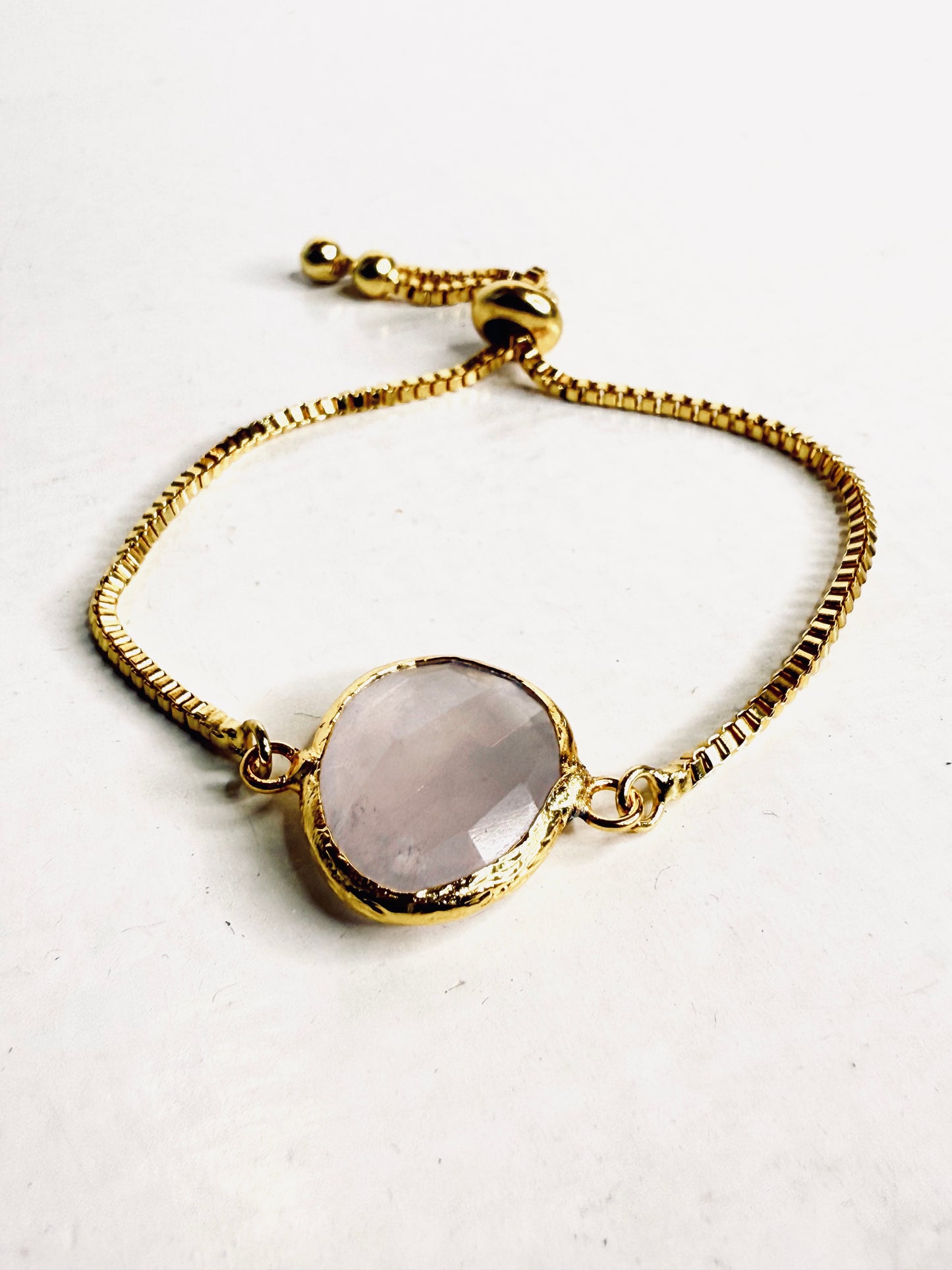 Bracciale con quarzo rosa