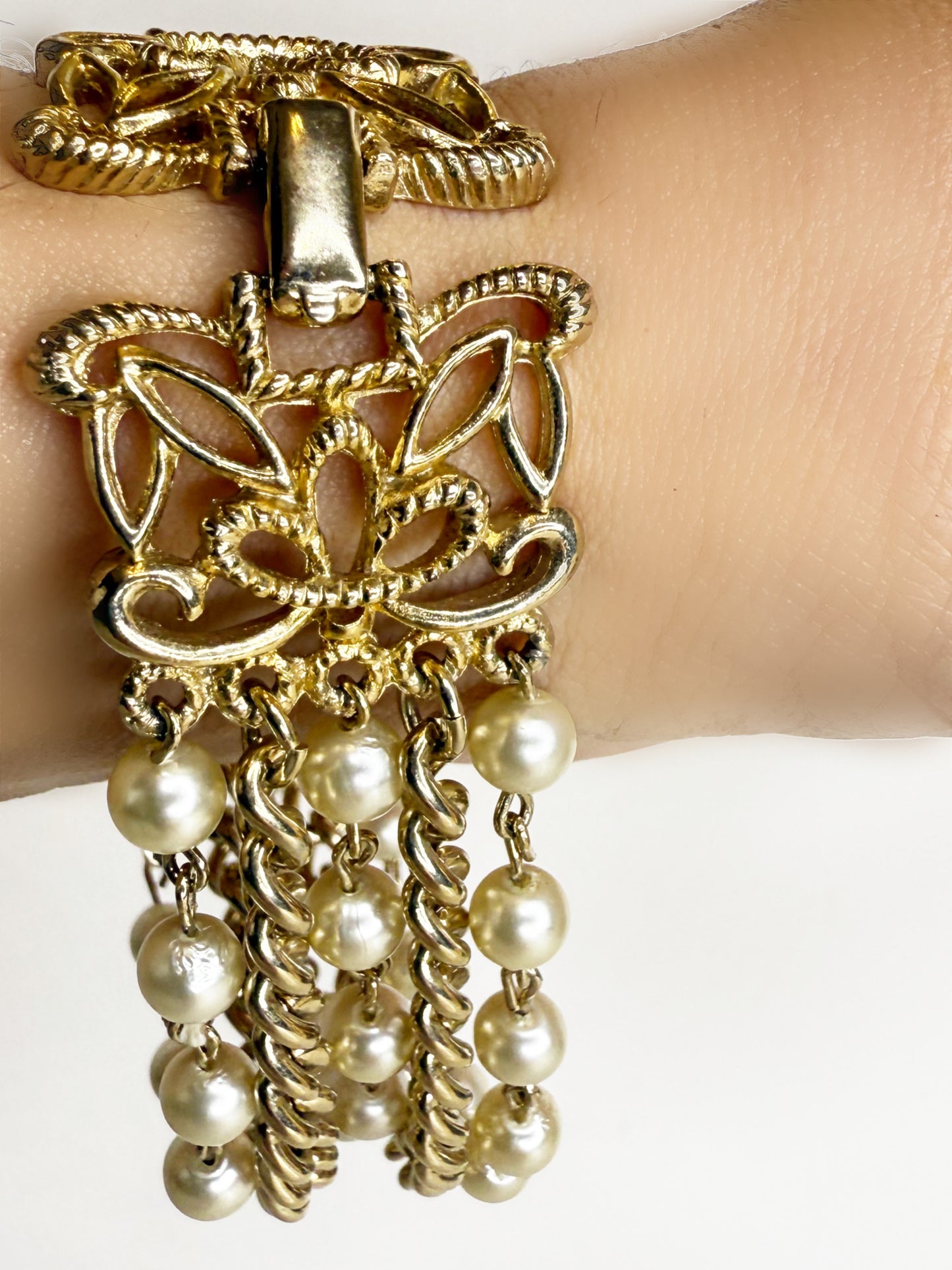 Bracciale Vintage catene e perle