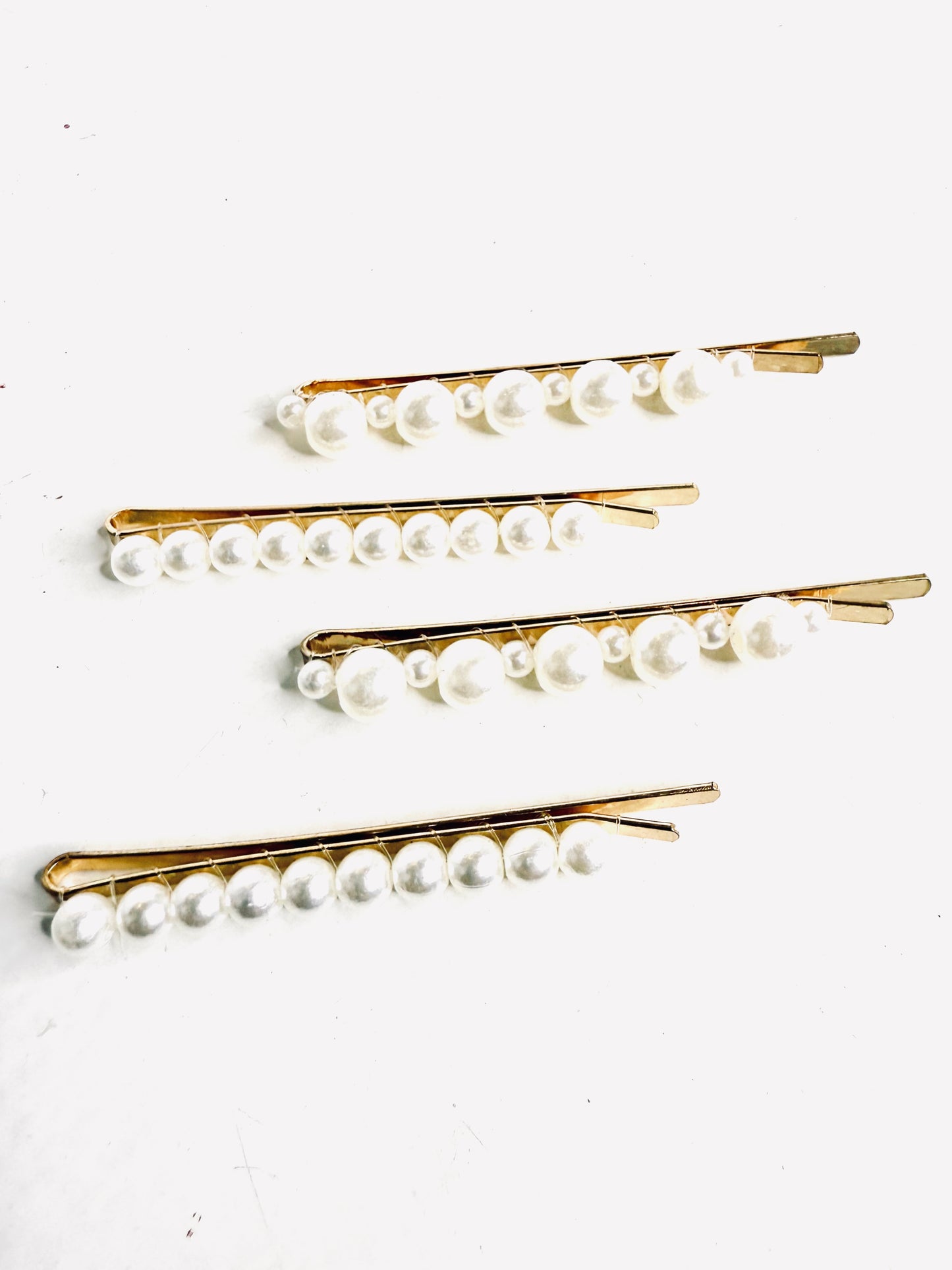 Pack da 4 fermagli perle