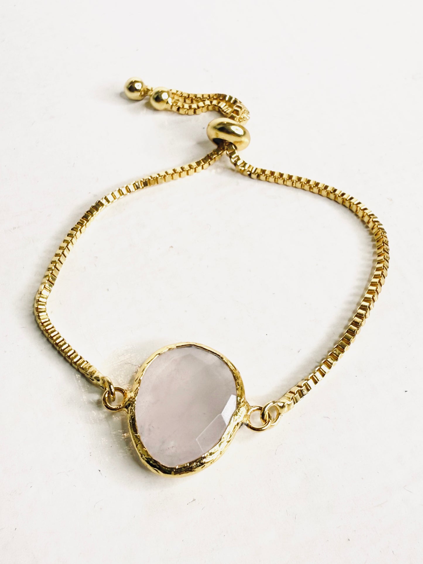 Bracciale con quarzo rosa