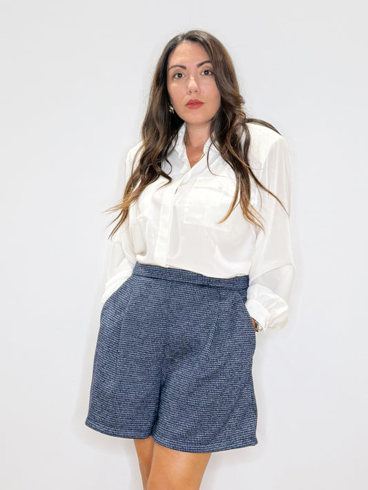 Shorts in pied de poule La Poetessa