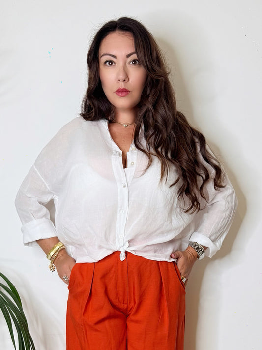Camicia in voile di cotone