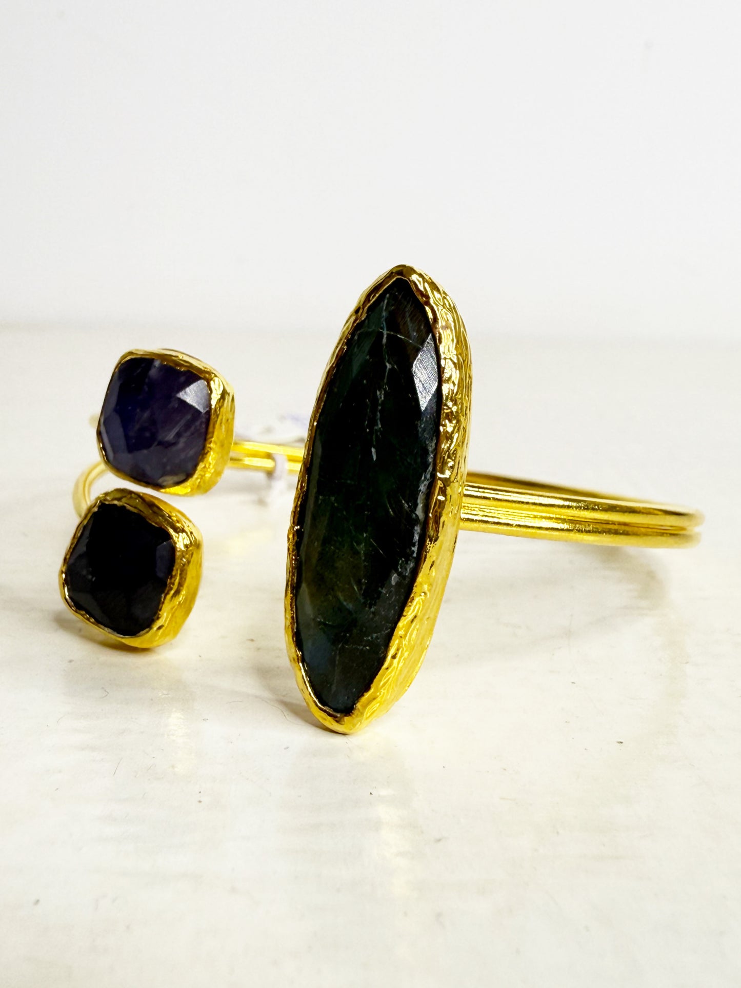 Bangle con ametiste e labradorite