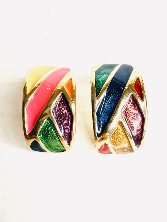 Orecchini Vintage smaltati