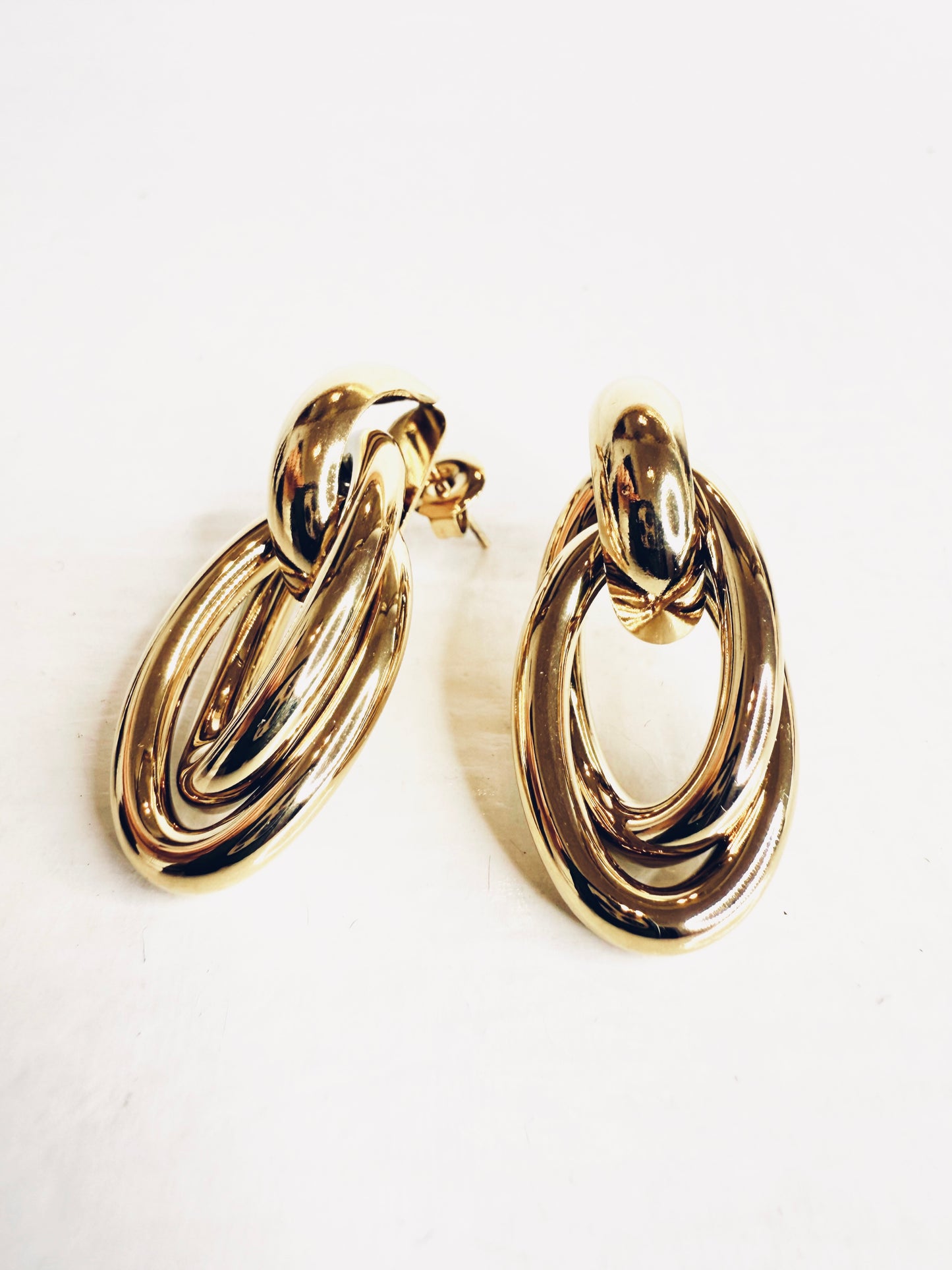 Orecchini ovali gold
