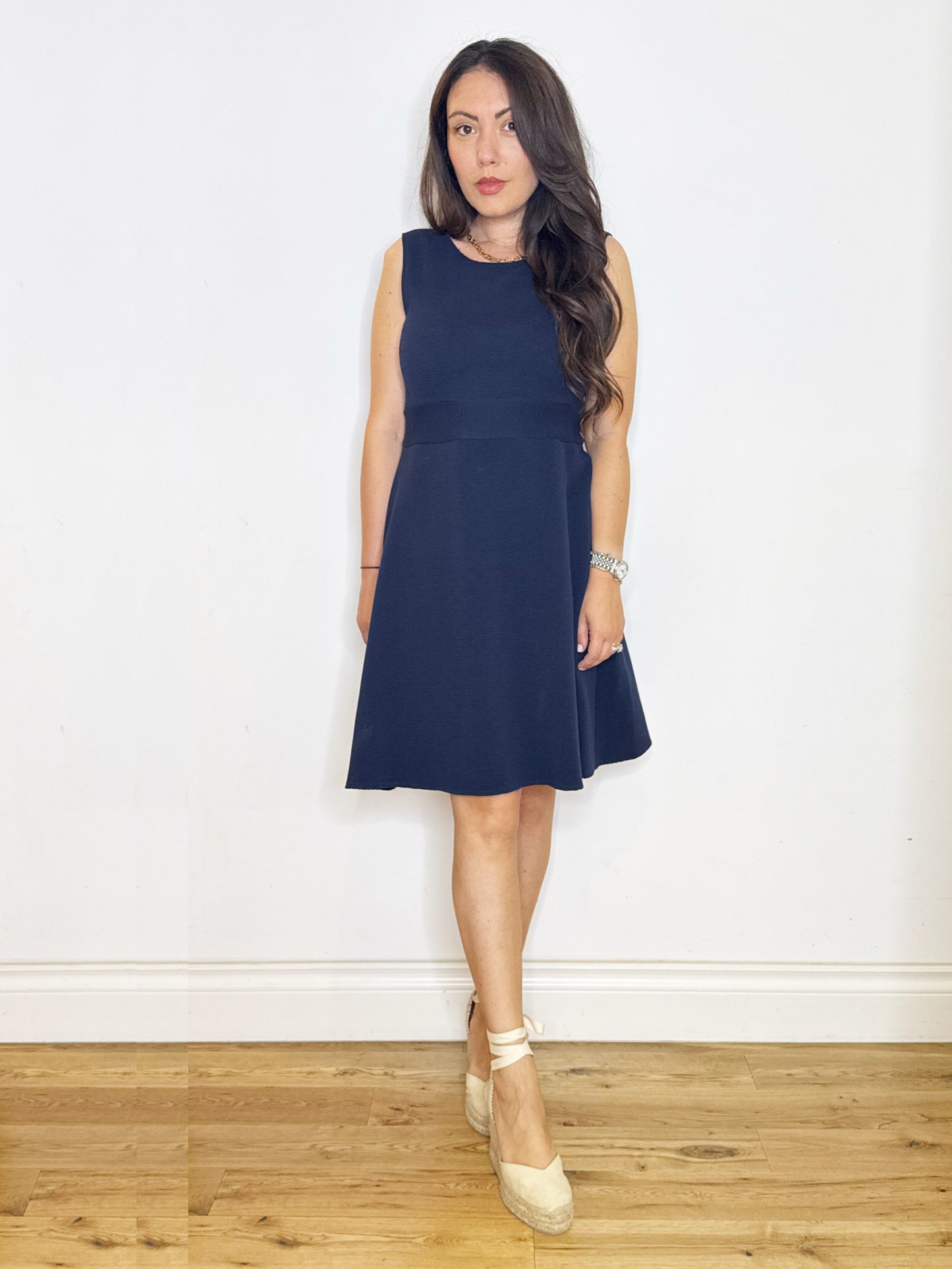 Abito blu in cotone