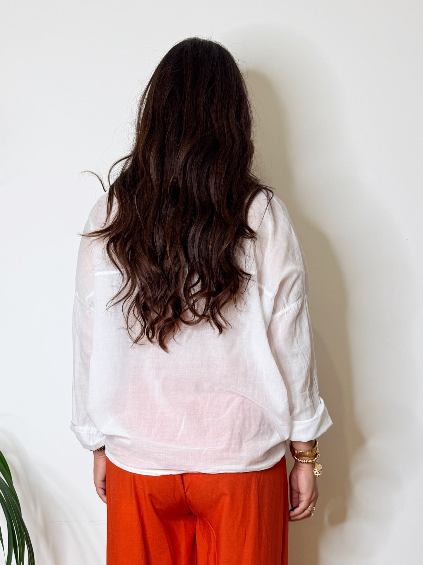 Camicia in voile di cotone