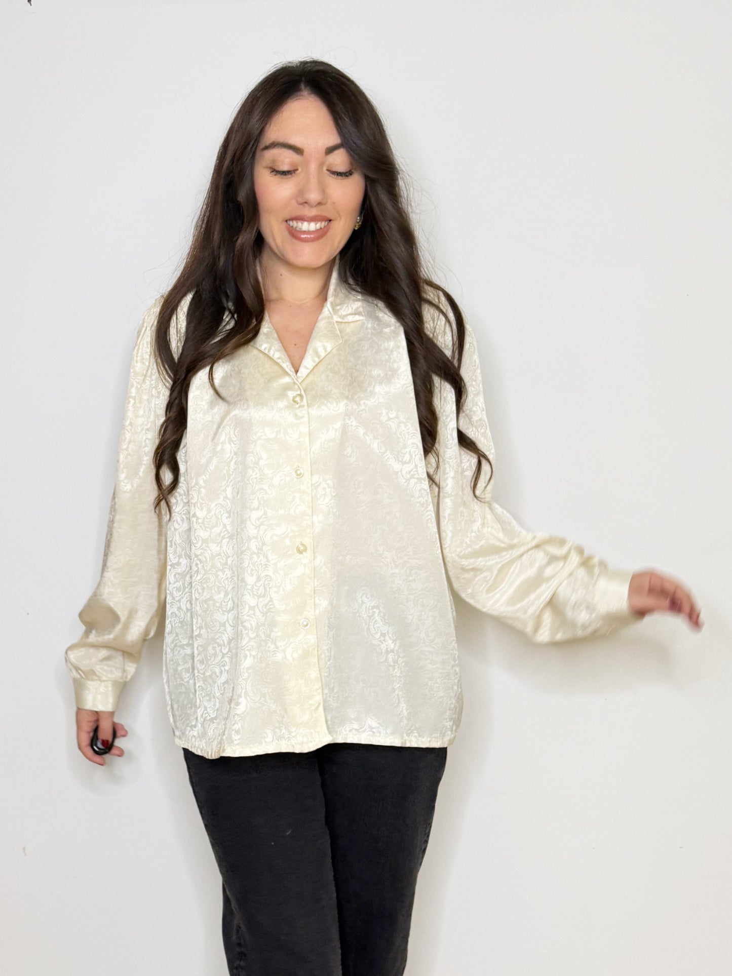 Camicia in tessuto Jacquard