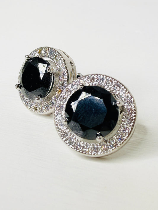 Orecchini a lobo Black Halo