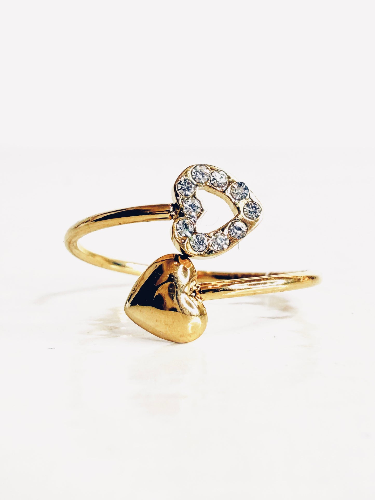 Anello cuori gold
