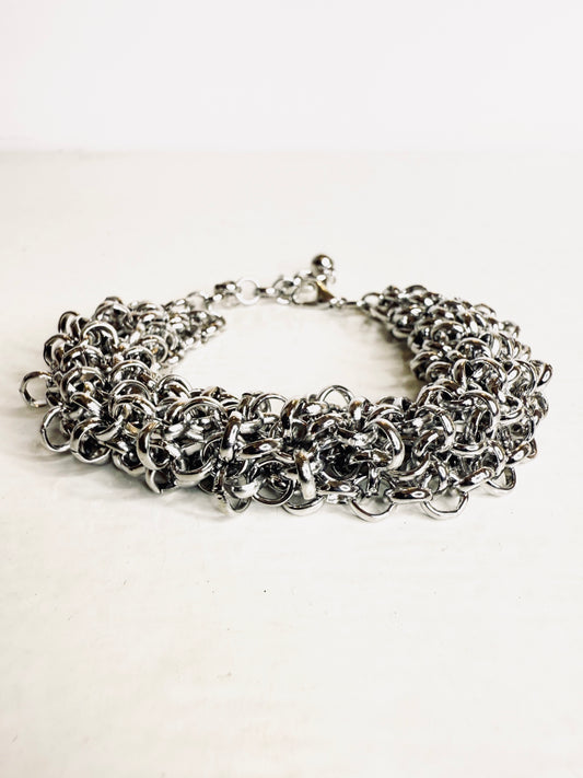Bracciale in maglia silver