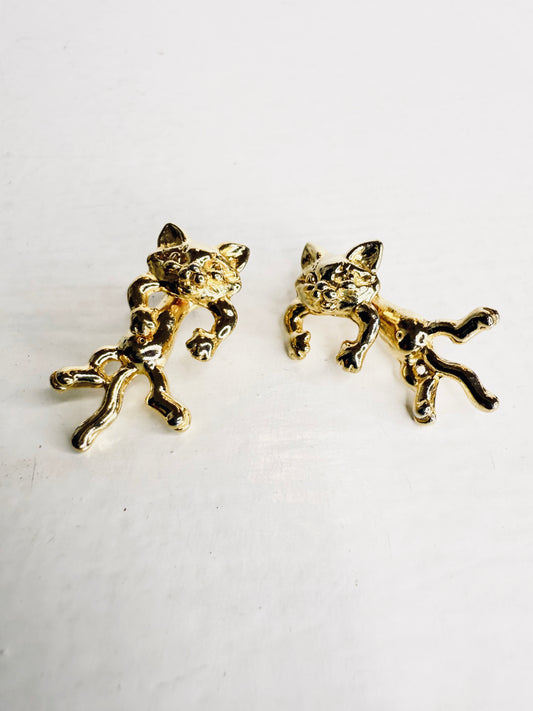 Orecchini gatto vintage