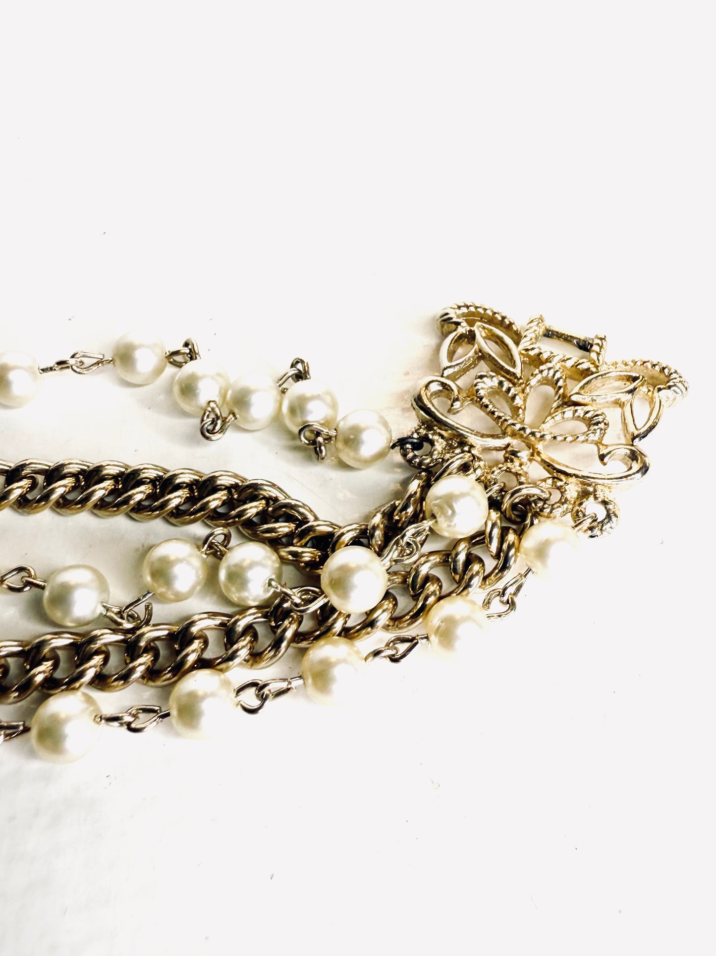 Bracciale Vintage catene e perle