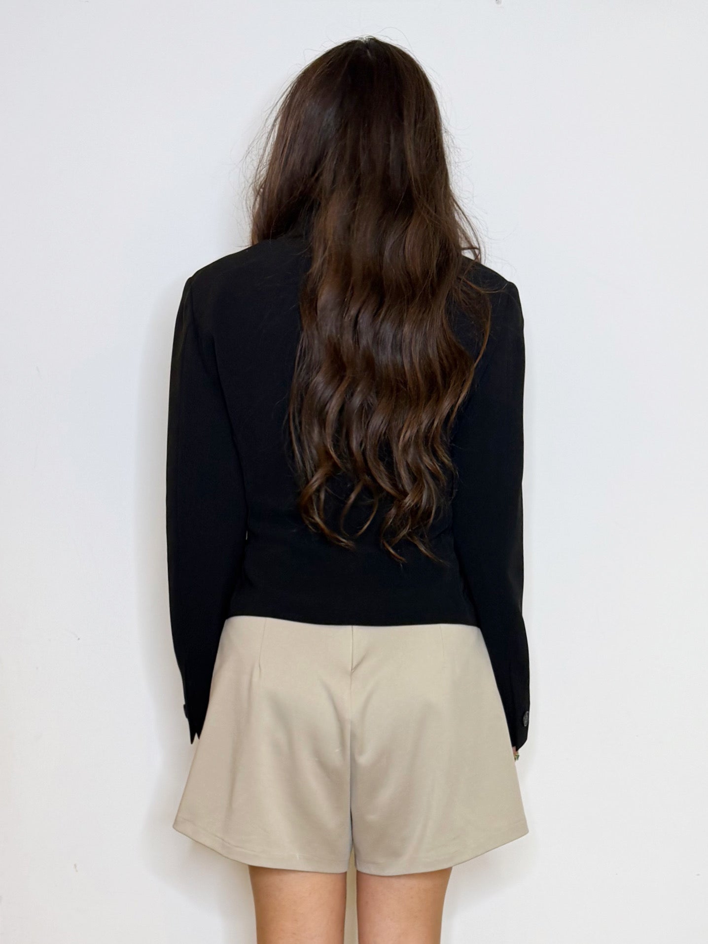 Giacca nera con fiocco Max Mara
