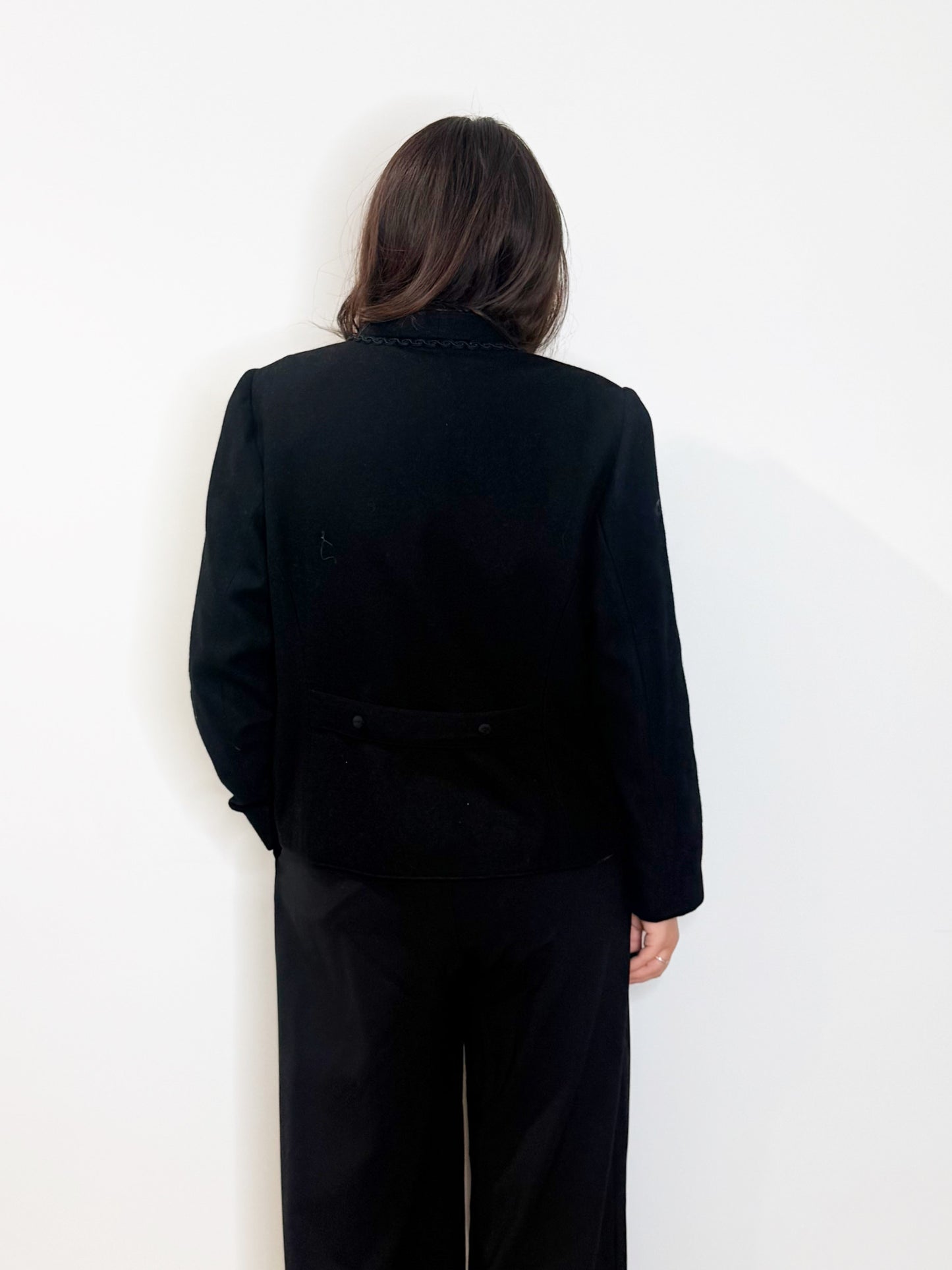 Giacca in lana con passamaneria