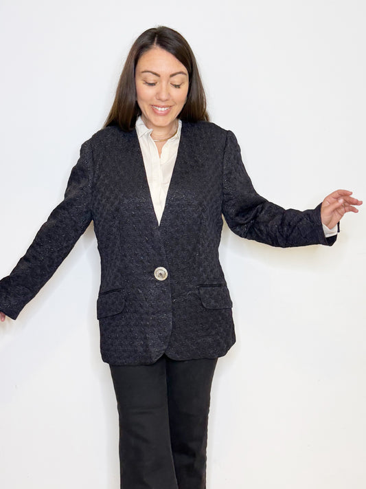 Giacca Ferrè in lurex nera