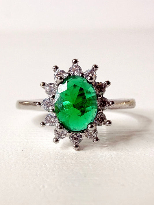 Anello Kate colore smeraldo