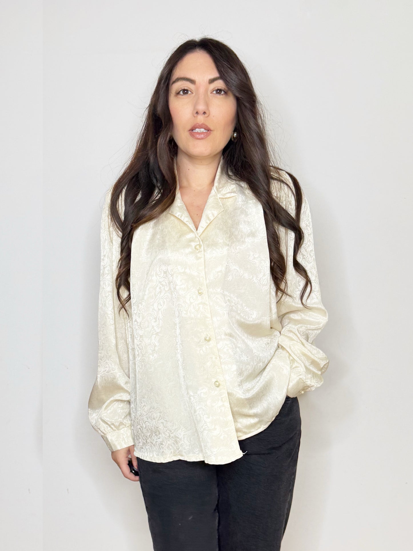 Camicia in tessuto Jacquard