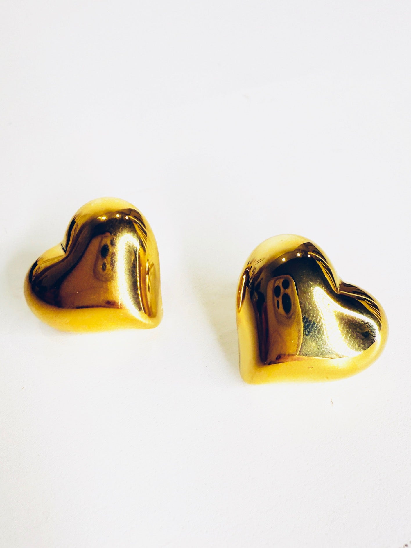 Orecchini cuori gold