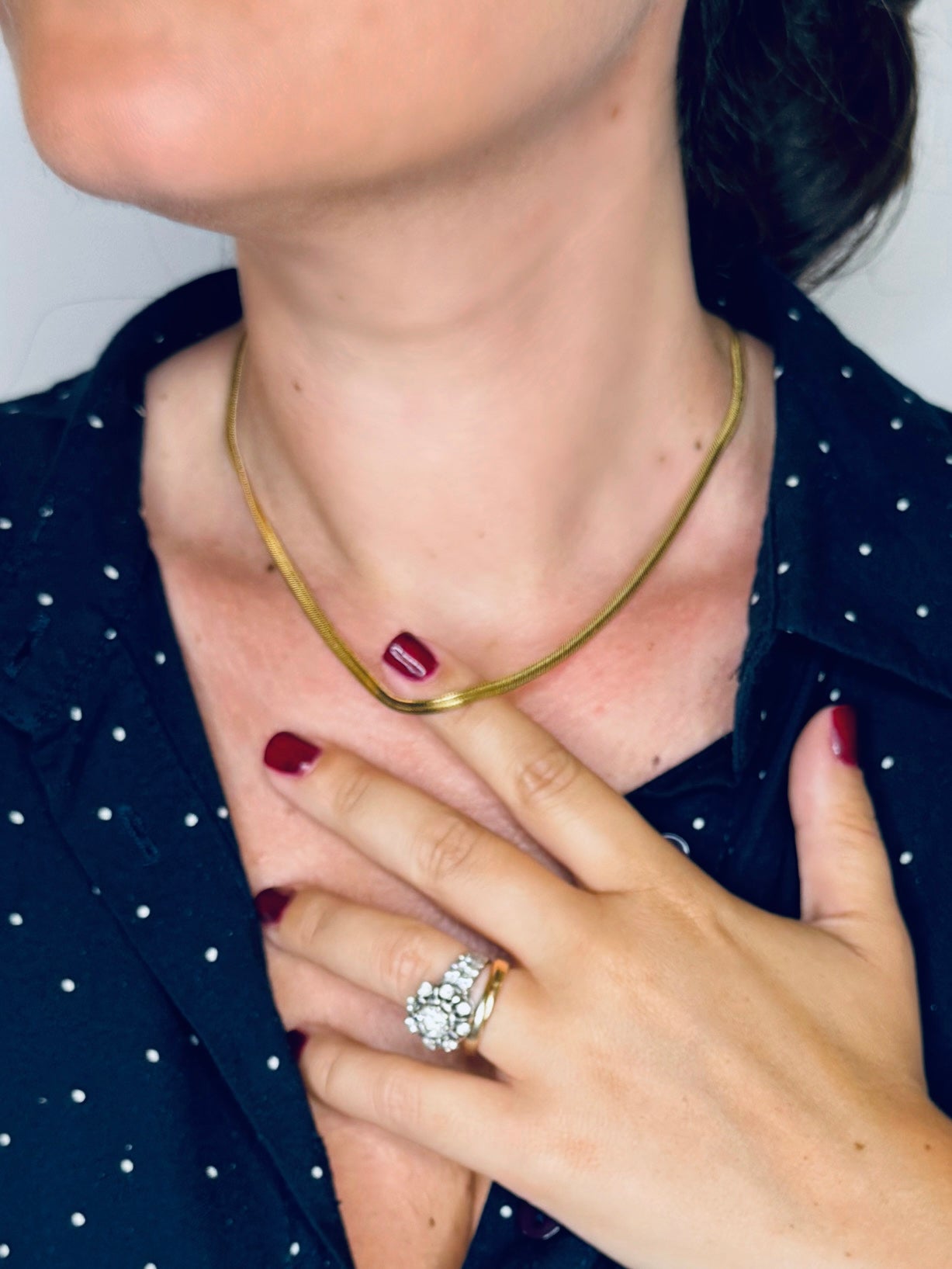 Collana minimal gold