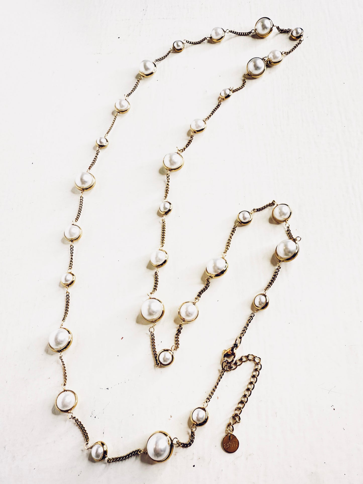 Collana di perle lunga