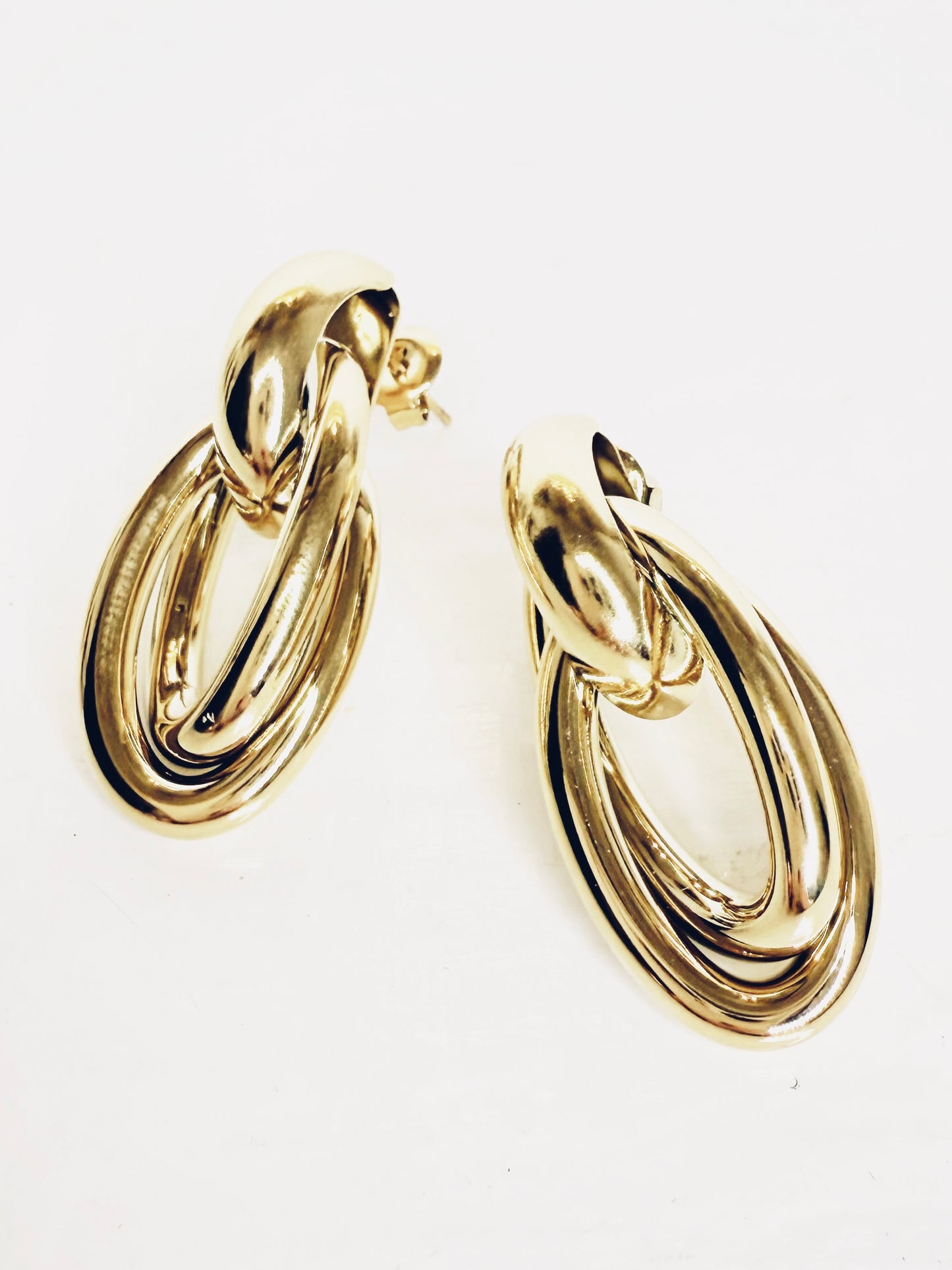 Orecchini ovali gold