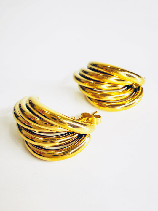 Orecchini in stile 90’s gold