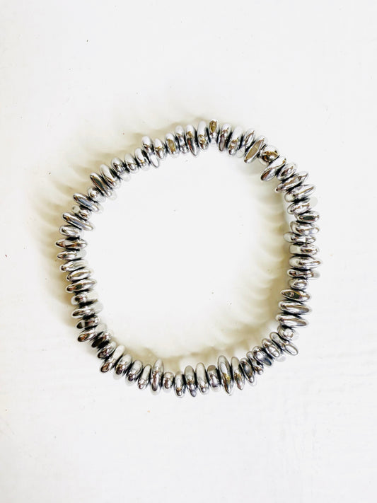 Bracciale sassi big in ematite