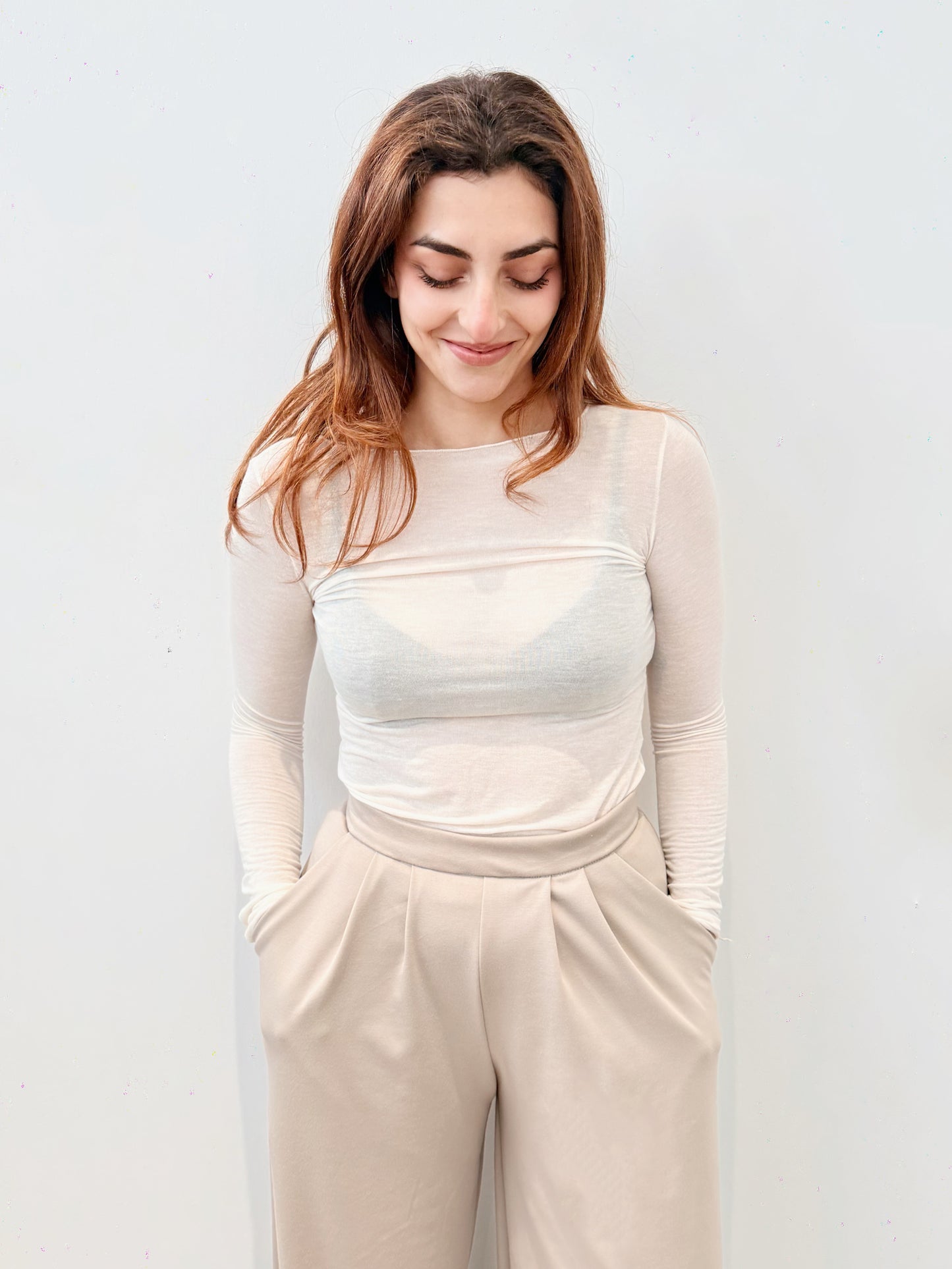 Maglia ultralight con cashmere