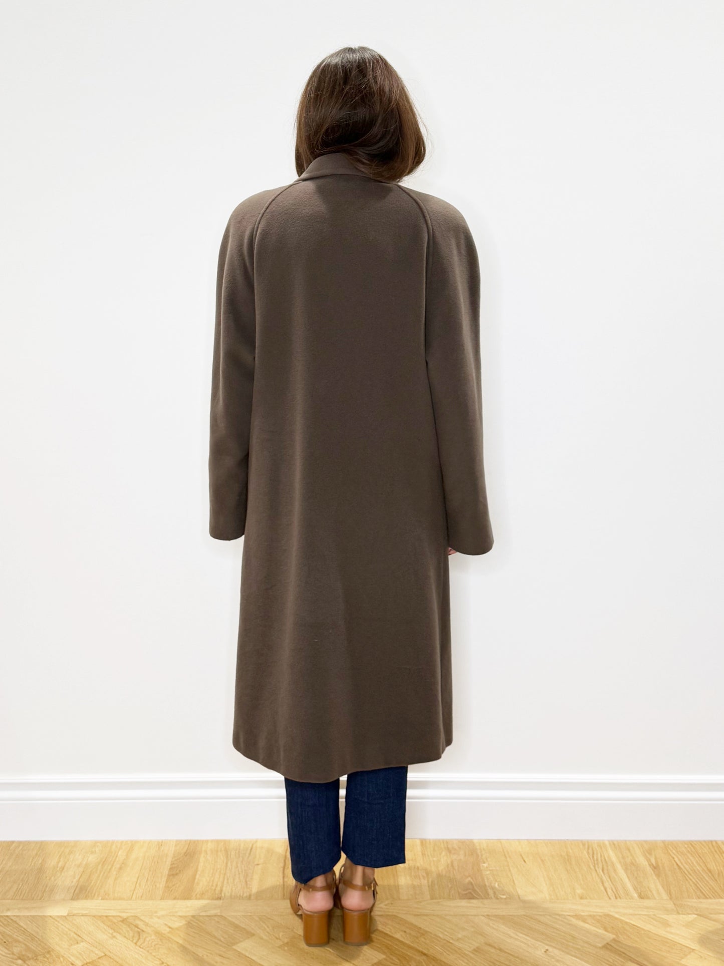 Capotto in lana mocha mousse