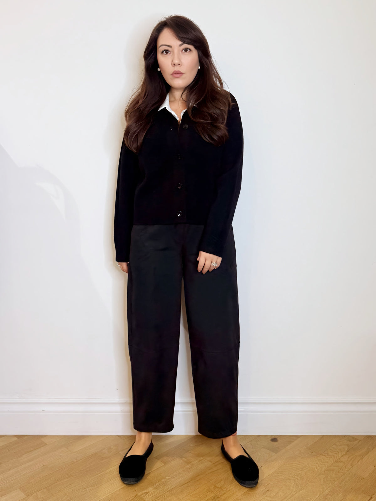 Pantalone in suede sintetico