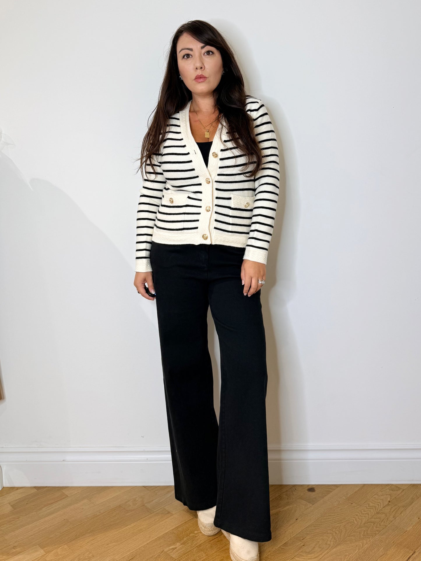 Cardigan a righe