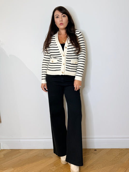 Cardigan a righe