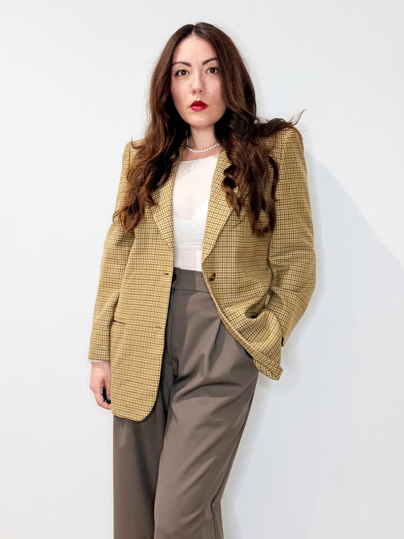 Giacca vintage in pura lana