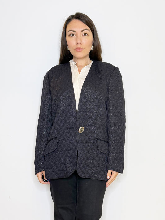 Giacca Ferrè in lurex nera