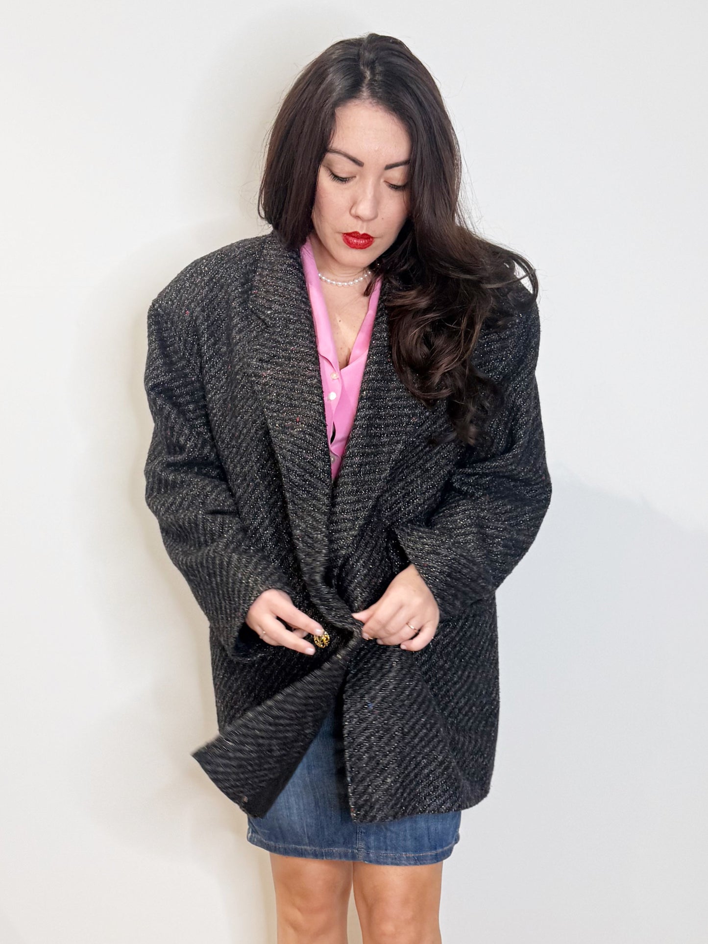 Cappottino anni 80 filo lurex