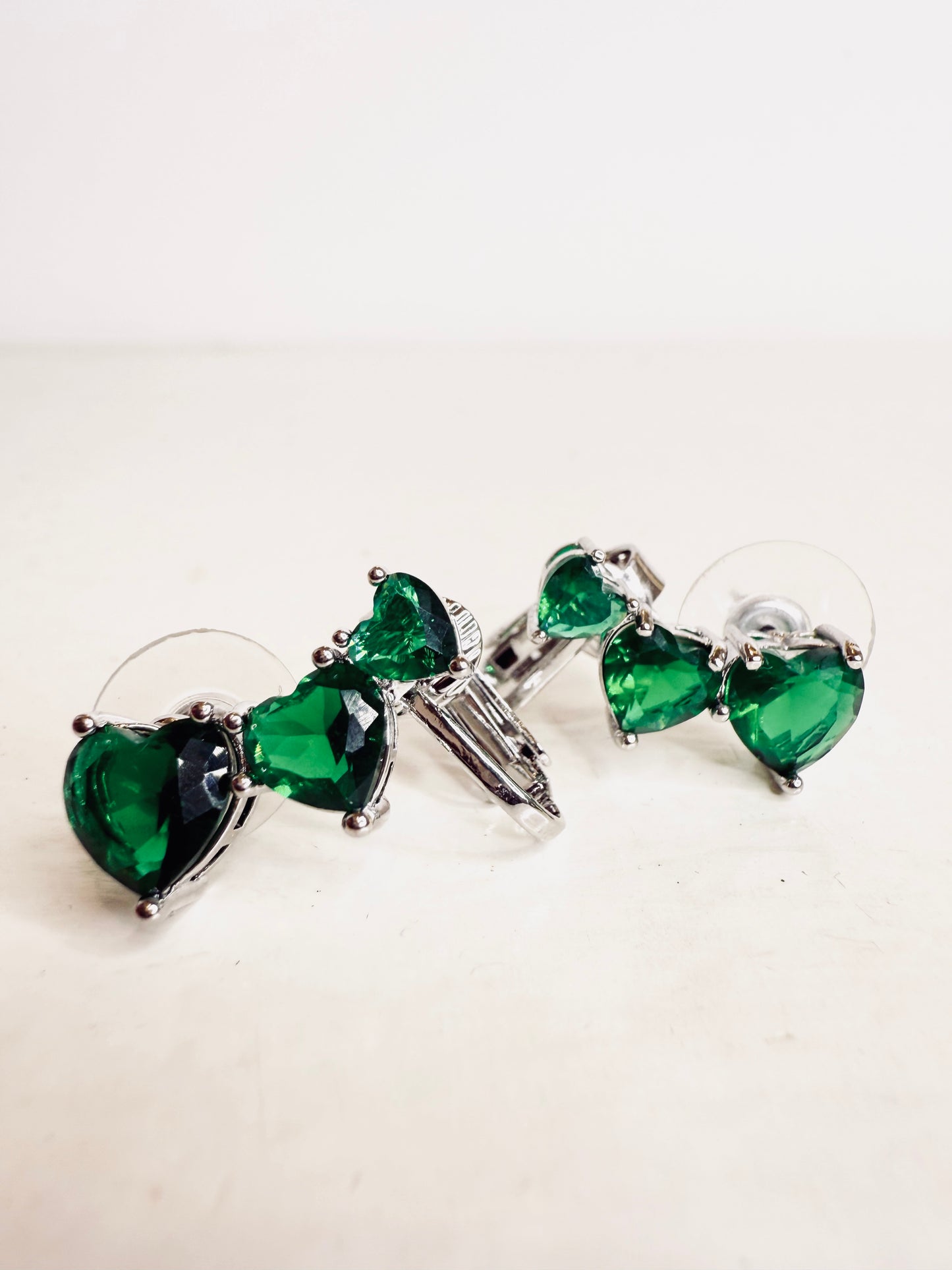 Ear cuff trilogy cuori verdi