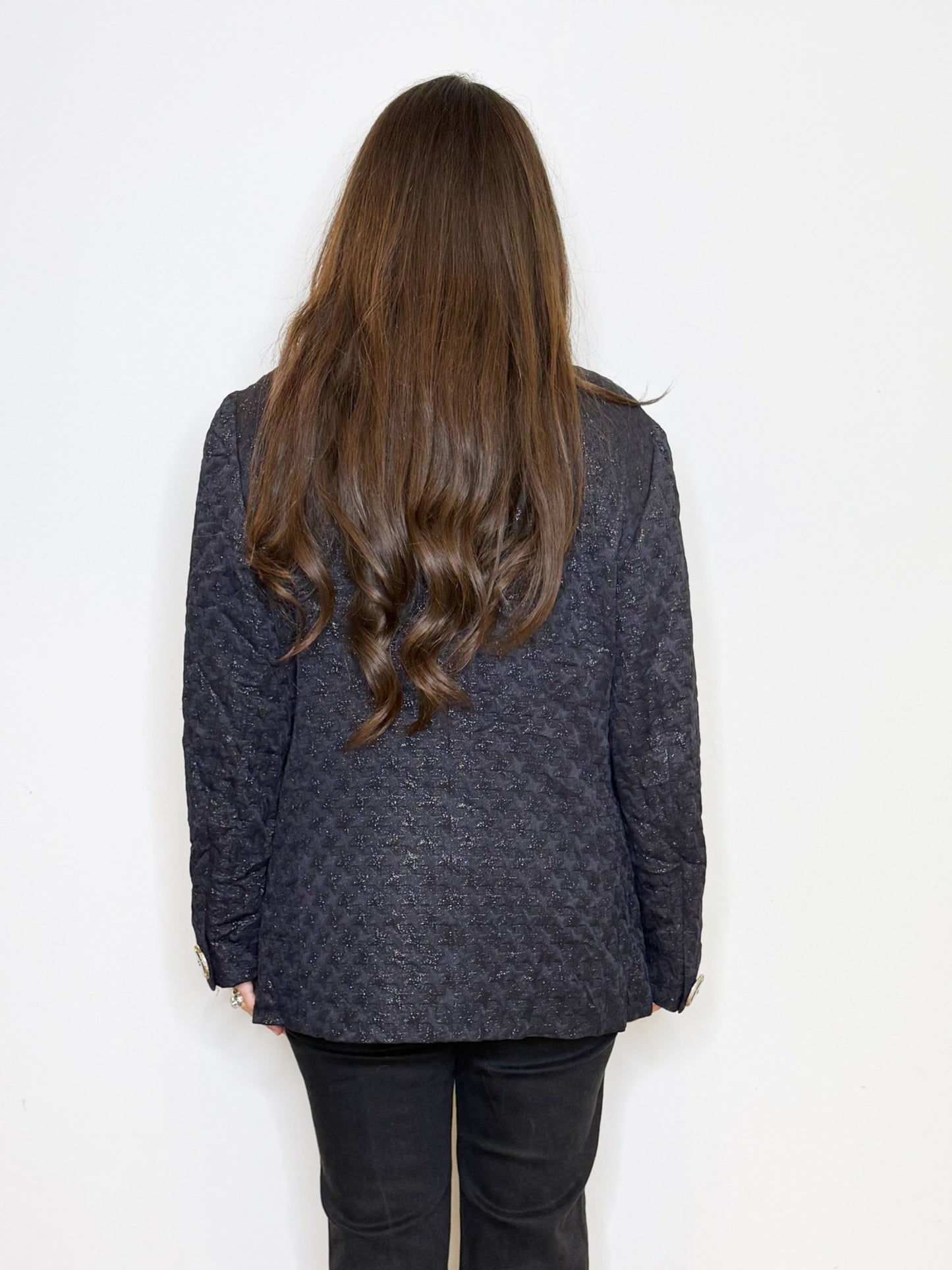 Giacca Ferrè in lurex nera