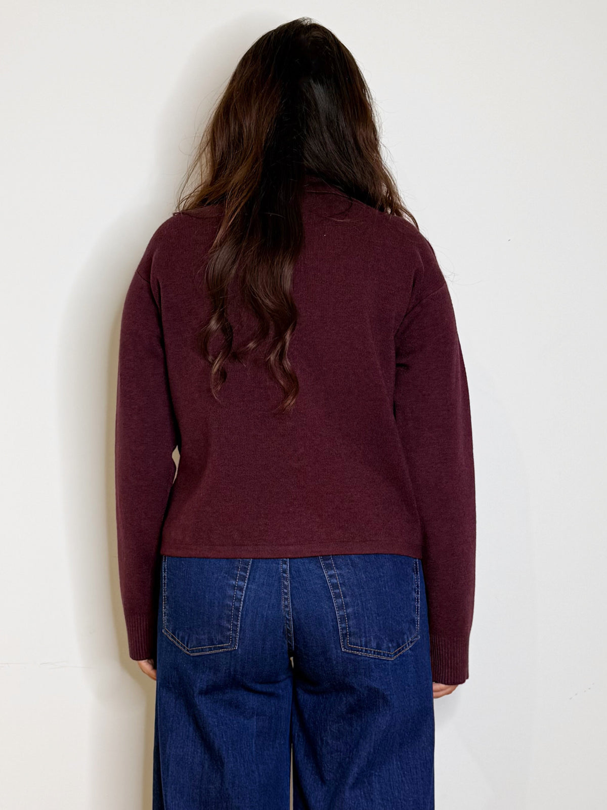 Cardigan bon ton burgundy