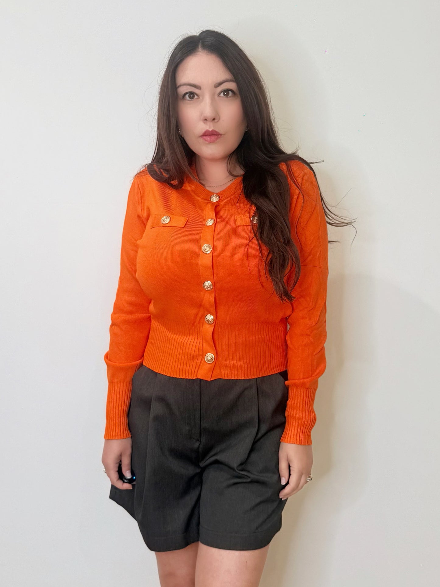 Cardigan bon ton in maglia