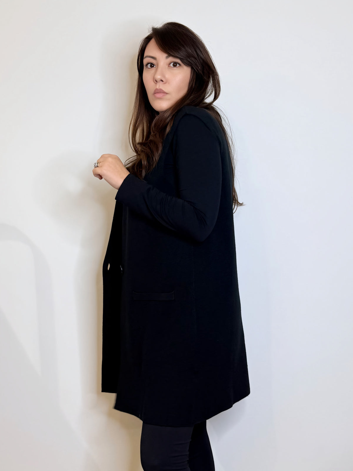 Gilet in maglia nero