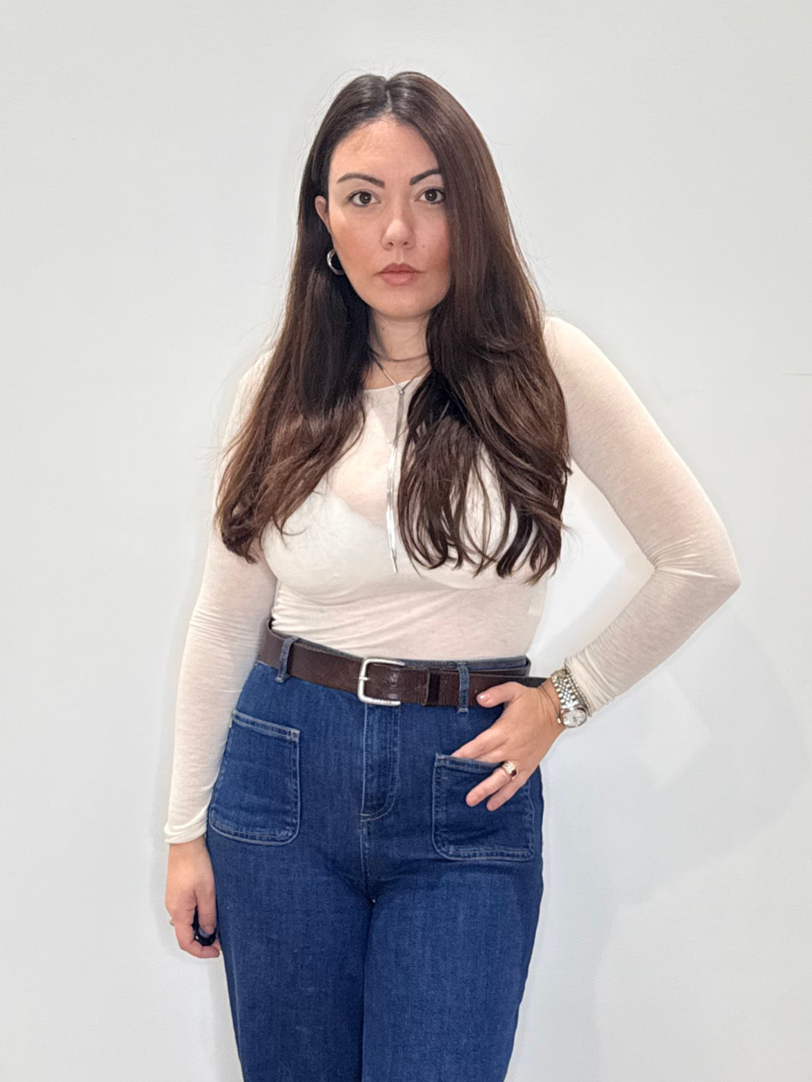 Maglia ultralight con cashmere