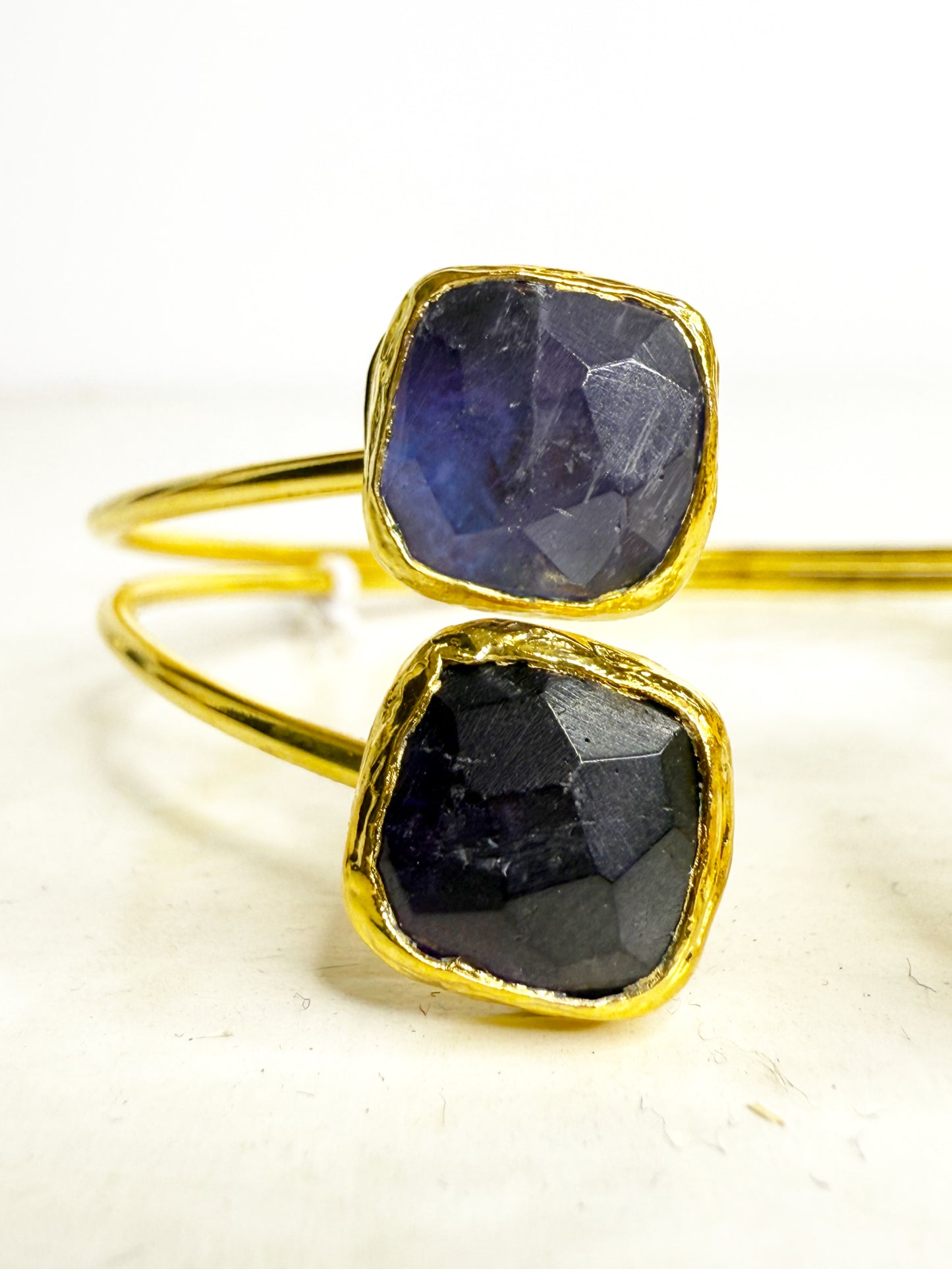 Bangle con ametiste e labradorite