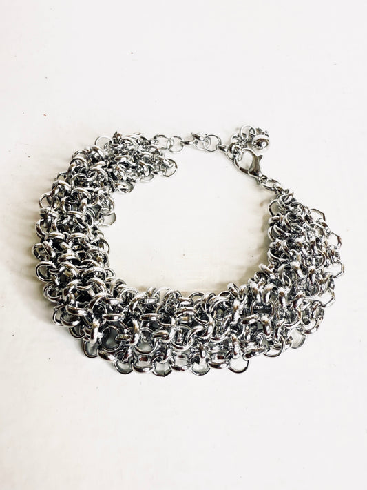 Bracciale in maglia silver