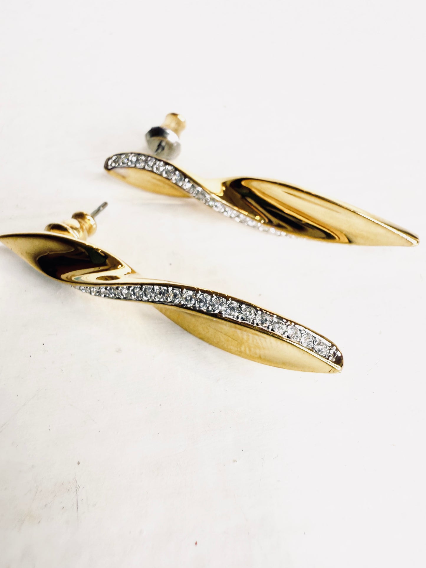 Orecchini Vintage torchon con strass