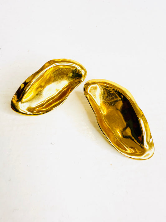 Orecchini foglia Gold